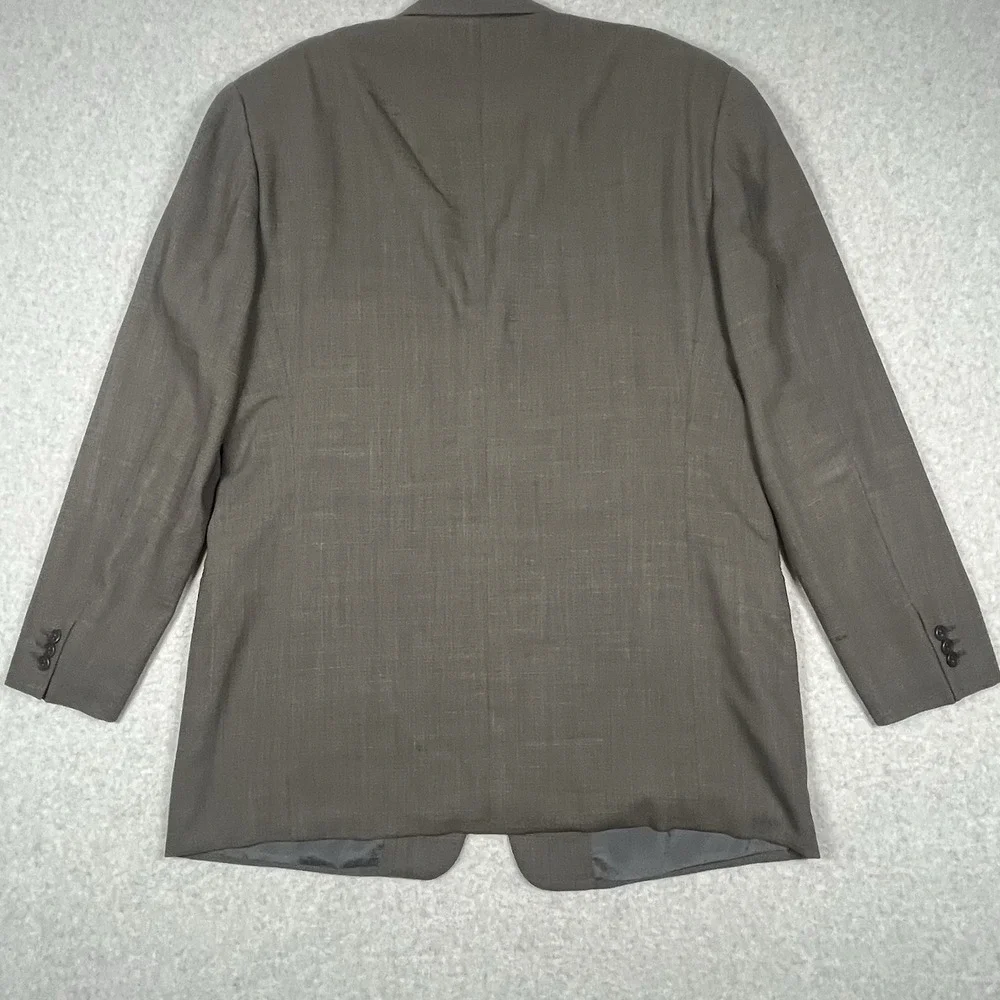 ARMANI Collezioni Blazer Wool Sport Coat Jacket Men 46 Brown 2 Button See Sz Pic